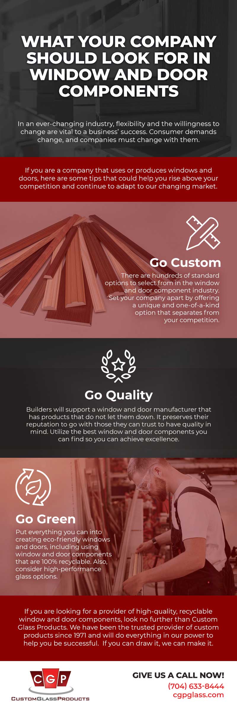 What Your Manufacturing Company Should Look for in Window and Door Components